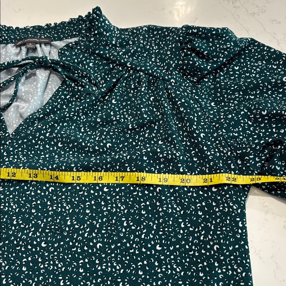 Adrianna Papell - Woman’s Dark Green Blouse - Size XL - Picture 5 of 11